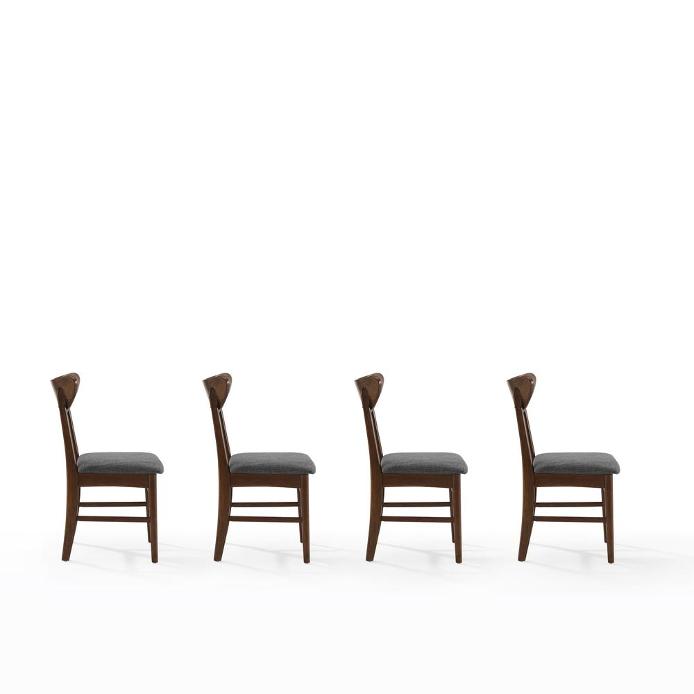 Set of four Landon wood dining chairs by Start2Finish, featuring a classic design with sturdy wooden frames and comfortable seats.