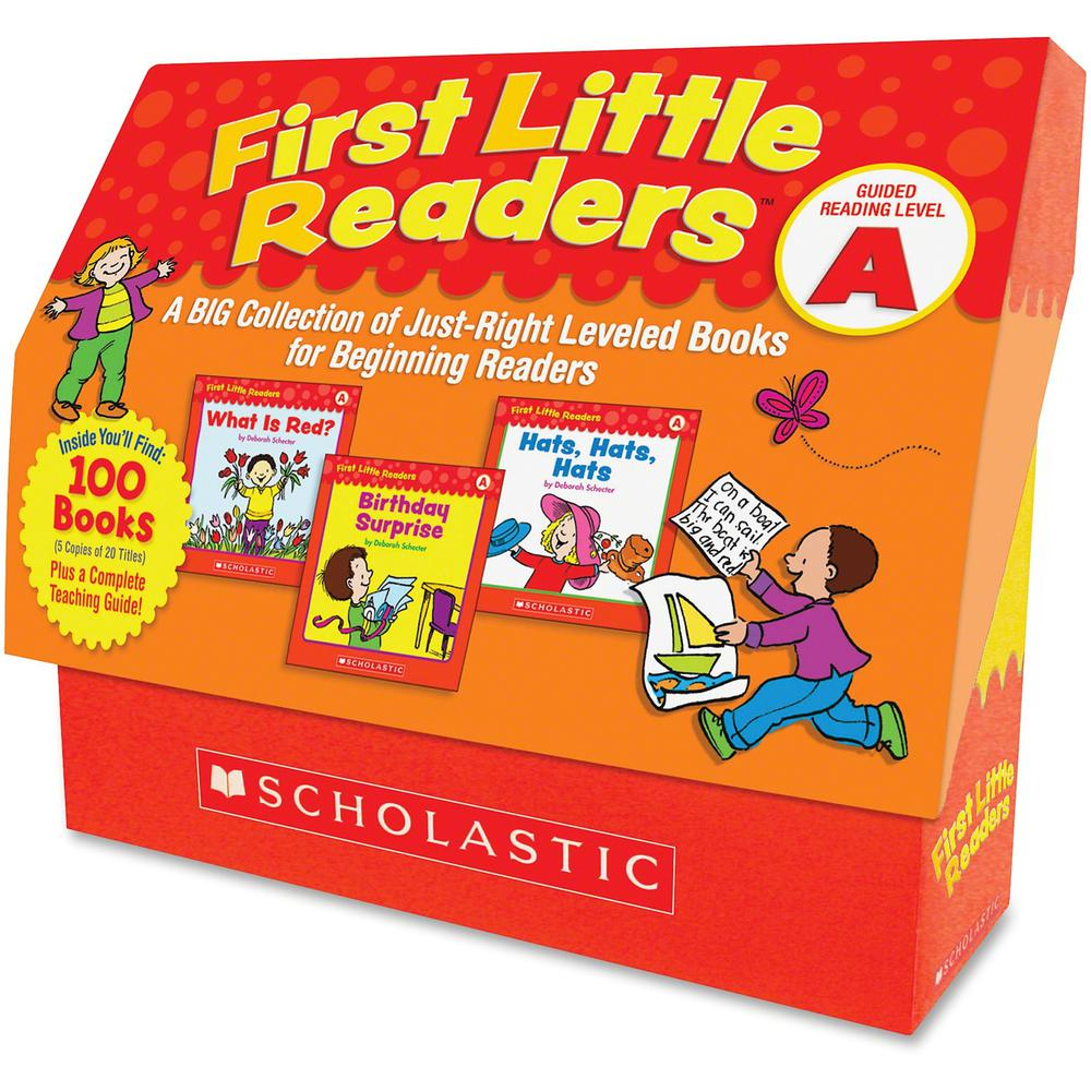 Start2Finish Scholastic Level A Little Readers book set by Deborah Schecter for preschool to grade 2 English learners, printed books.