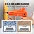 Start2Finish VEVOR tufting gun for carpet weaving, electric 2-in-1 cut and loop pile rug making tool with adjustable height.