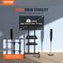 Start2Finish mobile TV stand for 32-70 inch TVs with adjustable height, wheels, double tray, and mount for living room or bedroom.
