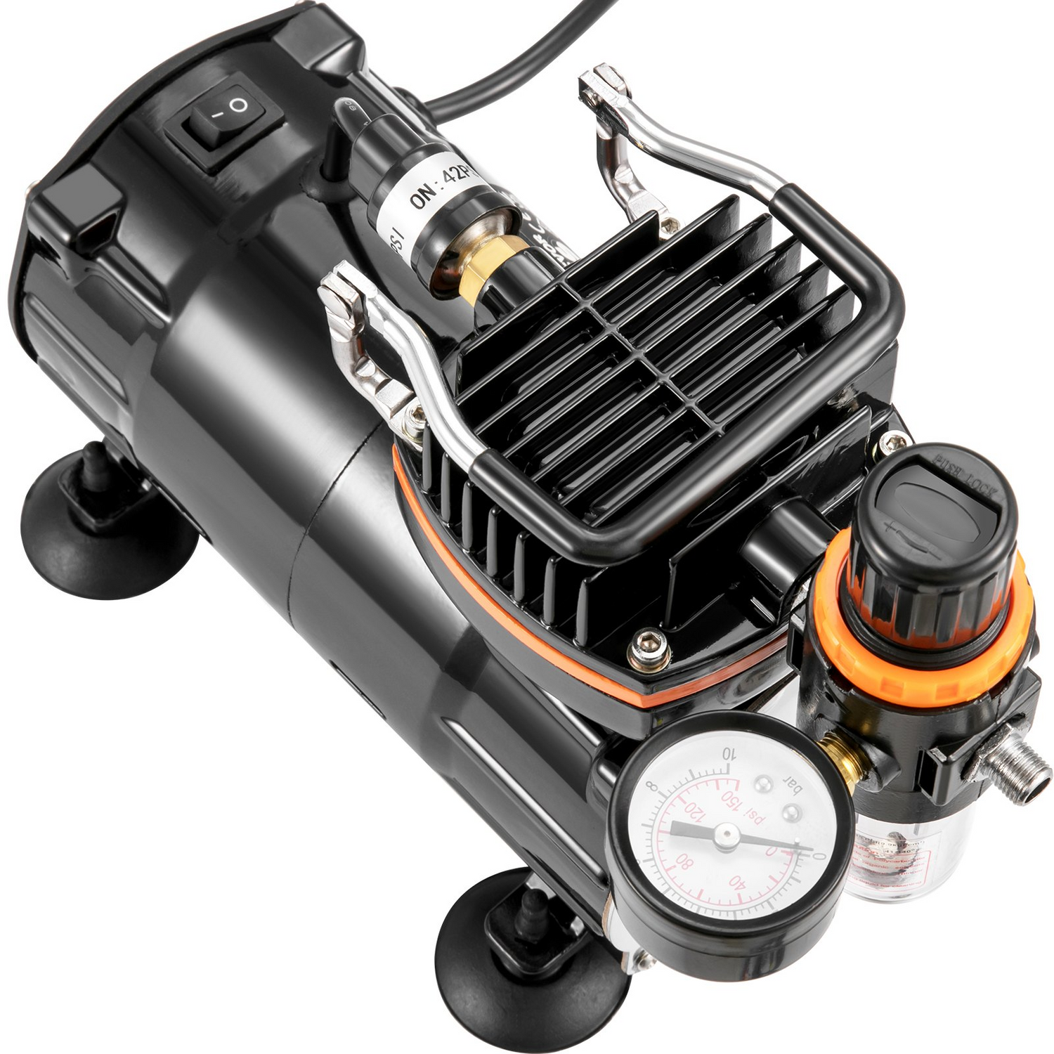 Start2Finish VEVOR airbrush kit with compressor, dual-action gravity feed system for art, nails, cookies, and tattoos.