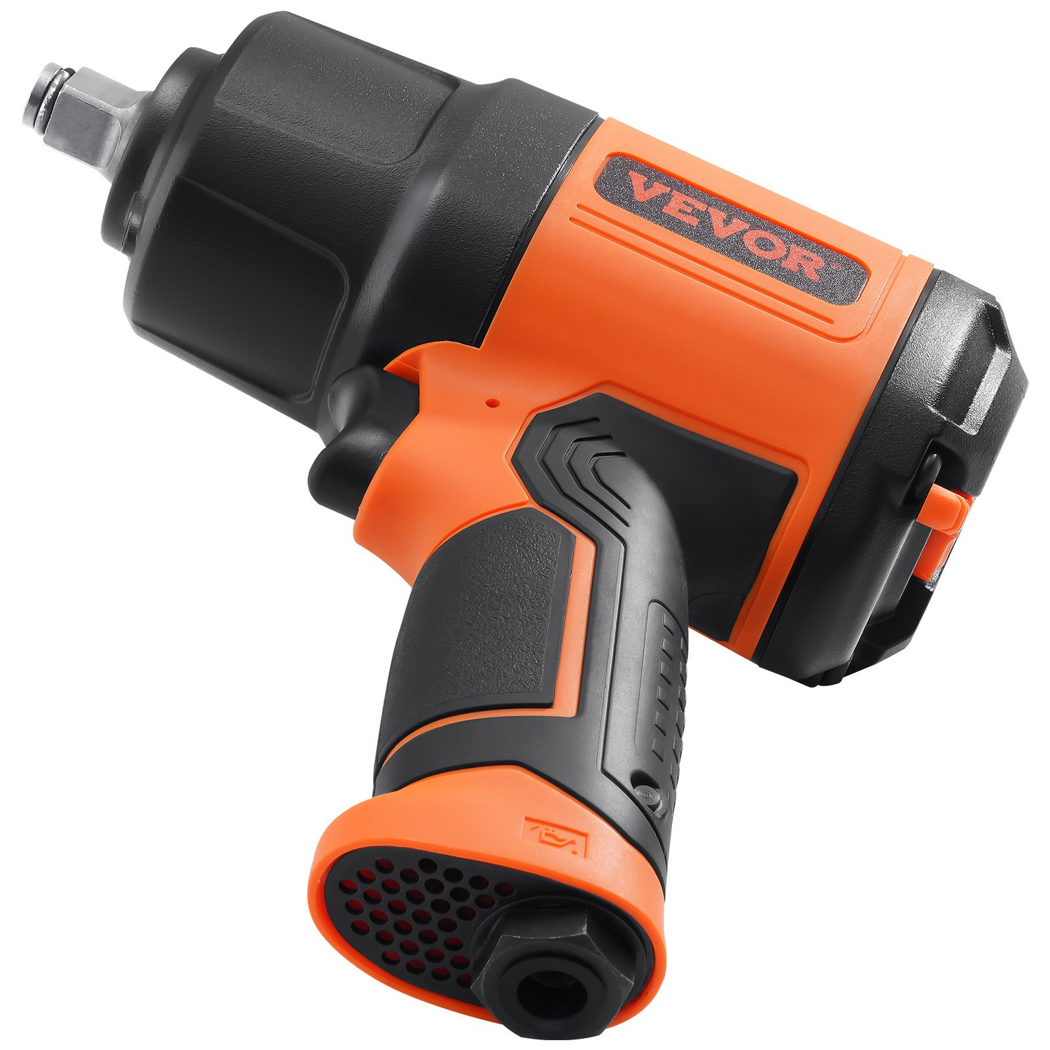 Start2Finish VEVOR 1/2-inch air impact wrench with high torque up to 1400 ft-lbs, lightweight design, with impact socket set and case.