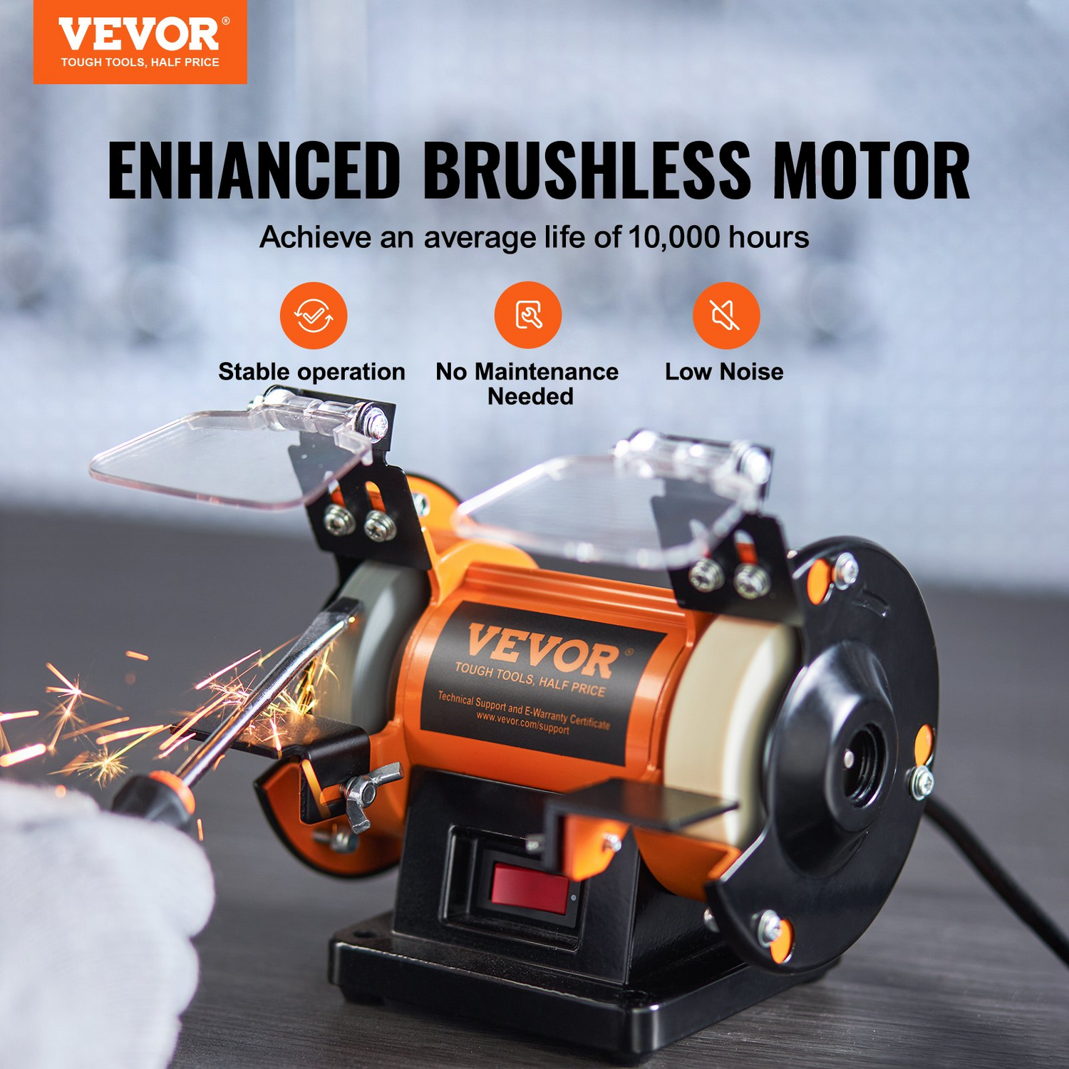 Start2Finish VEVOR jewelry polisher with wool, fiber, and grinding wheels, bench grinder and tools for polishing and buffing jewelry.
