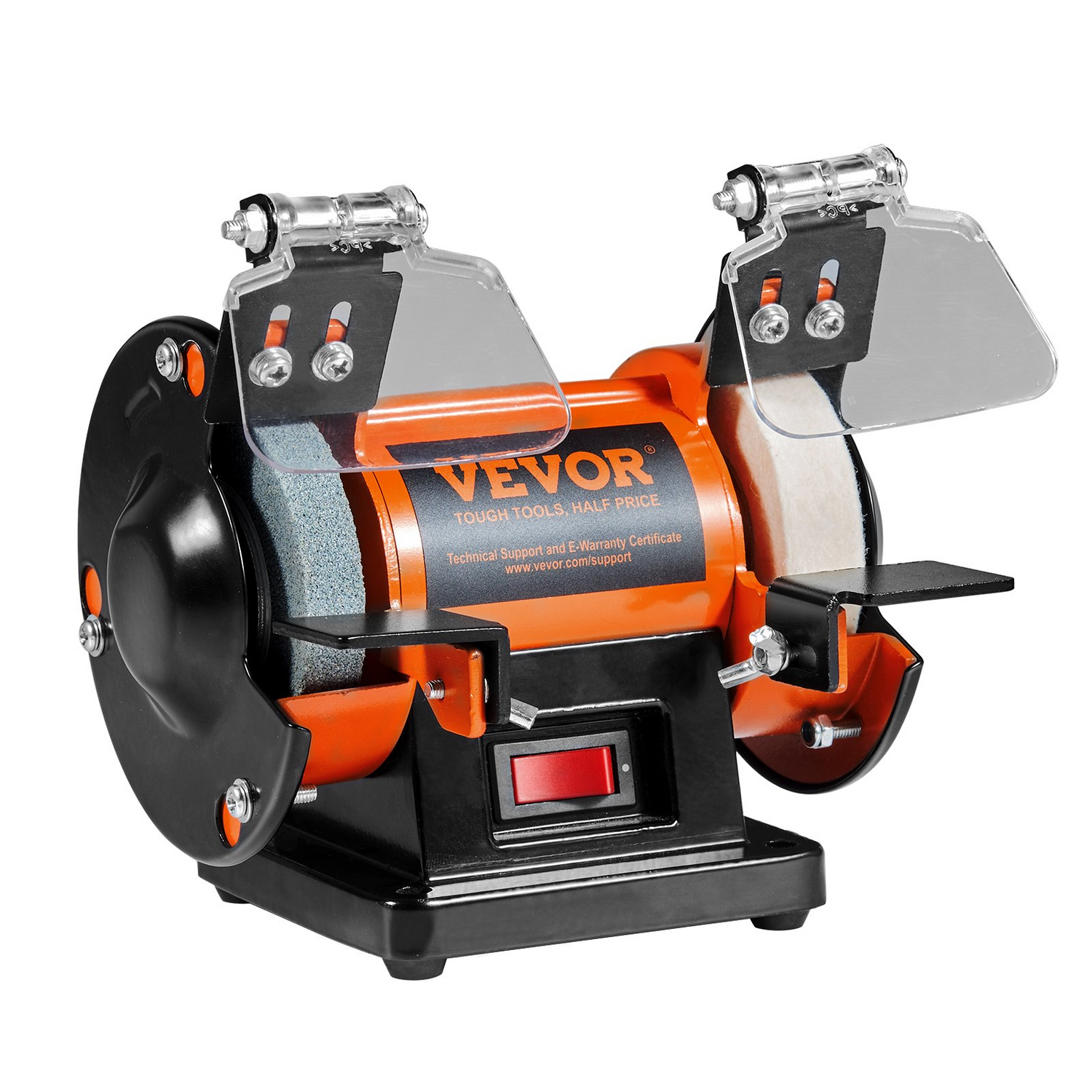 Start2Finish VEVOR jewelry polisher with wool, abrasive, and grinding wheels, bench grinder with 100 tools for polishing and buffing.