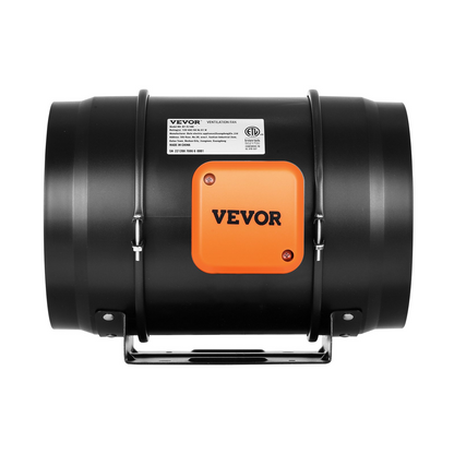 Start2Finish VEVOR 8-inch inline duct fan with variable speed controller, quiet AC motor for ventilation in grow tents and hydroponics