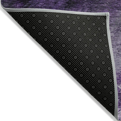 Start2Finish Chantille ACN590 purple 9x12 rug with intricate woven pattern and plush texture, suitable for living room or bedroom decor.