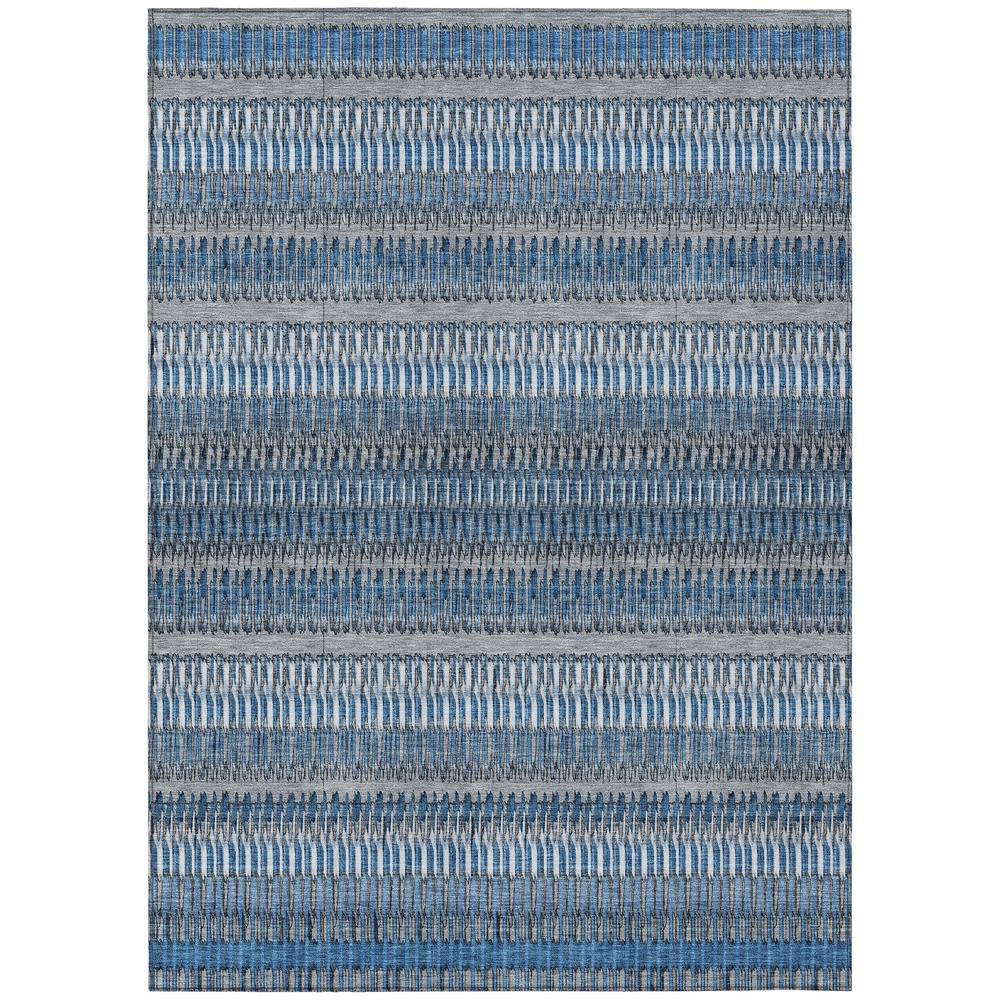 Start2Finish Chantille ACN589 blue 9x12 rug with intricate pattern, soft texture, and vibrant color for living room or bedroom decor.