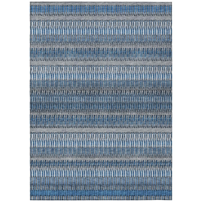 Start2Finish Chantille ACN589 blue 9x12 rug with intricate pattern, soft texture, and vibrant color for living room or bedroom decor.
