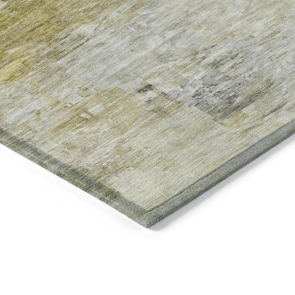 Start2Finish Chantille ACN595 gold 8x8 rug with intricate pattern, soft texture, and decorative design for living room or bedroom decor.