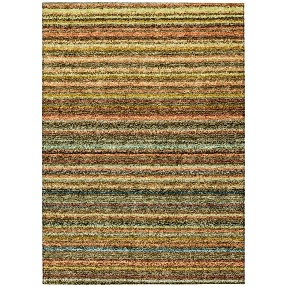 Start2Finish Chantille ACN598 orange 9x12 rug with intricate pattern and soft texture, ideal for living room or bedroom decor.