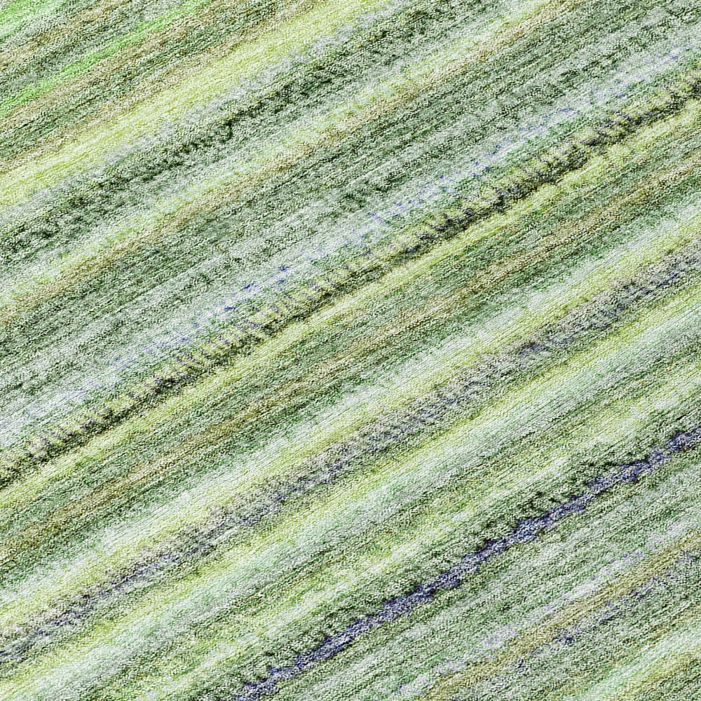 Start2Finish Chantille ACN598 green 10x14 rug with intricate pattern and plush texture, shown in a cozy living room setting.