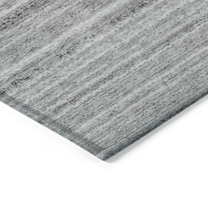 Gray Chantille ACN598 8x10 rug by Start2Finish, showing a textured fabric surface with subtle pattern details.