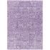 Start2Finish Chantille ACN611 purple 5x7.6 rug with intricate pattern and plush texture, ideal for living rooms or bedrooms.