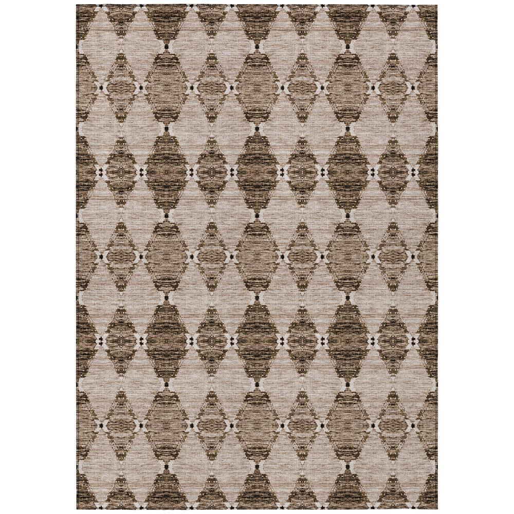 Start2Finish Chantille ACN610 brown 8x10 rug with intricate pattern and soft texture, suitable for living rooms and bedrooms.