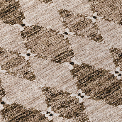 Start2Finish Chantille ACN610 brown 8x10 rug with soft, textured fabric and intricate pattern for cozy interior decor.