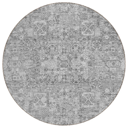 Gray Chantille ACN611 8x8 rug from Start2Finish with soft, textured fabric and a subtle pattern, perfect for modern living spaces.