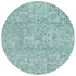 Start2Finish Chantille ACN611 teal 8x8 rug with plush texture and intricate design, perfect for living room or bedroom decor.