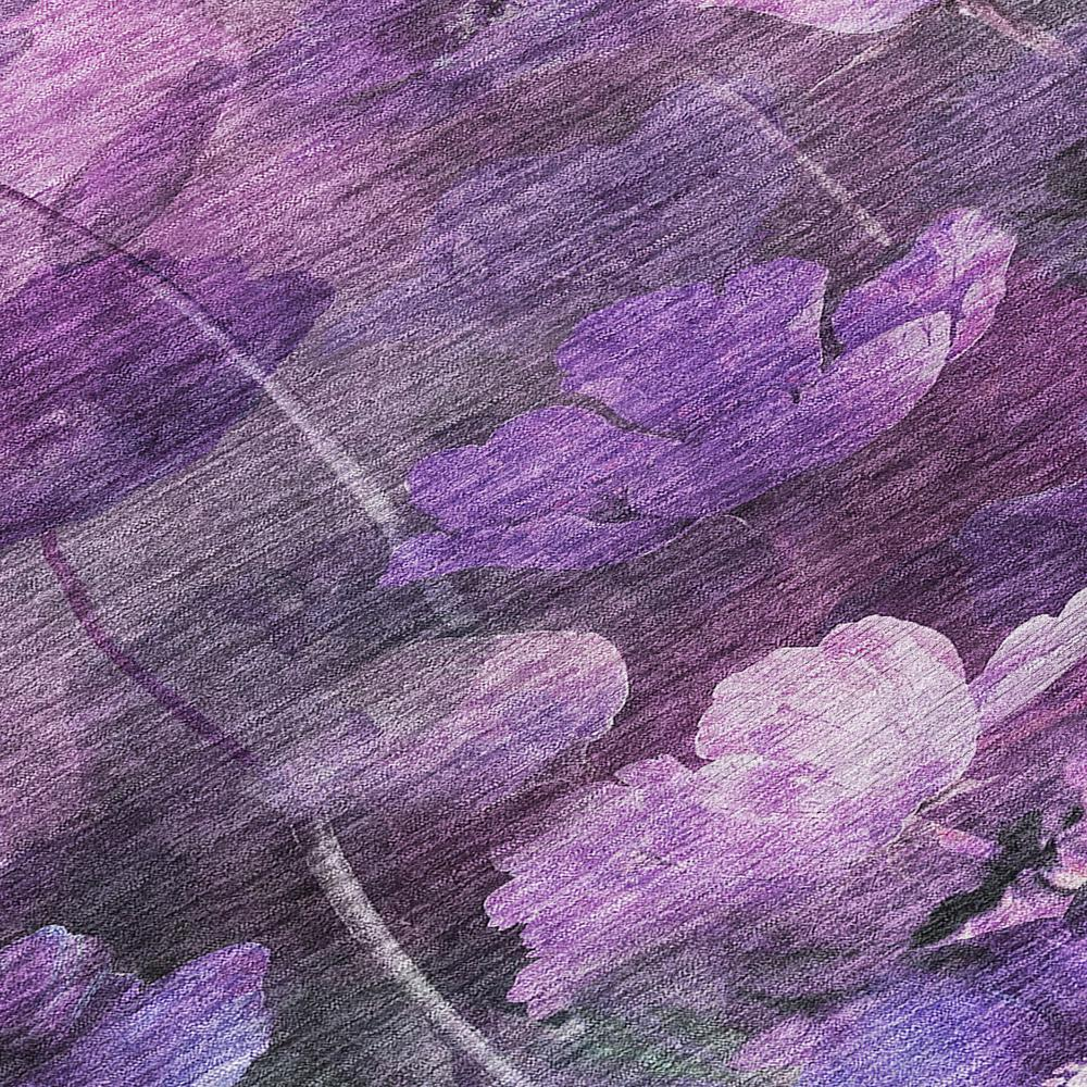 Start2Finish Chantille ACN613 purple 8x8 rug with intricate pattern, soft texture, and vibrant color for living room or bedroom decor.