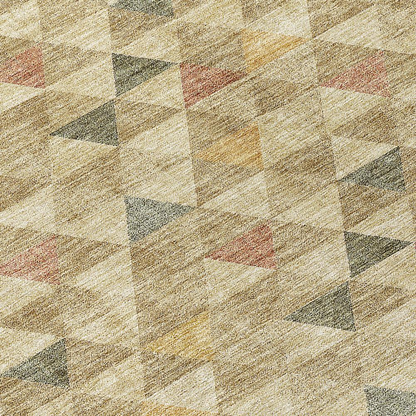 Start2Finish Chantille ACN612 brown 8x10 rug with intricate pattern and soft texture, suitable for living rooms or bedrooms.
