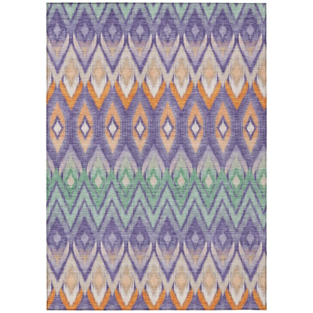 Start2Finish Chantille ACN617 purple 9x12 rug with intricate pattern and plush texture, perfect for living rooms or bedrooms.
