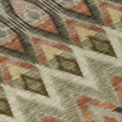 Start2Finish Chantille ACN617 brown 9x12 rug with intricate patterns, soft texture, and decorative border for living room or bedroom decor.