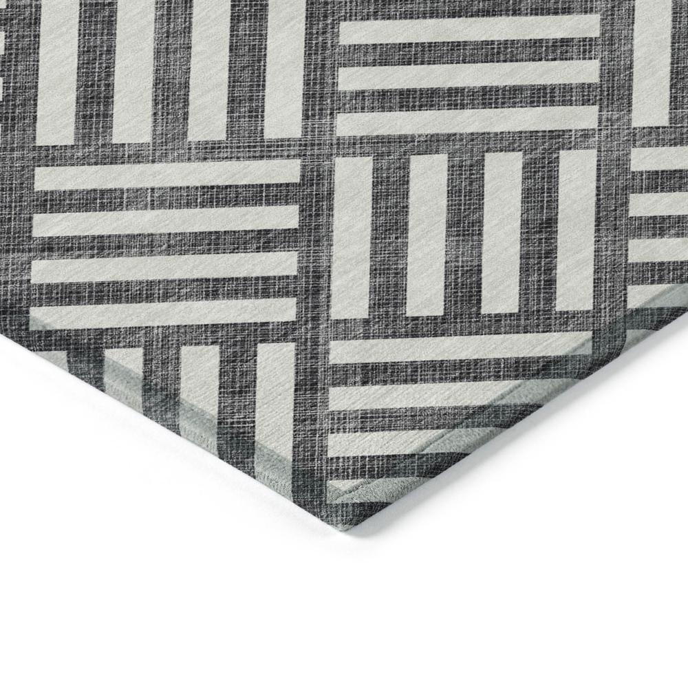 Start2Finish Chantille ACN620 black 9x12 rug with intricate pattern and plush texture, ideal for living room or bedroom decor.