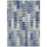 Start2Finish Chantille ACN632 blue 10x14 rug with intricate pattern, soft texture, and decorative edges for living room or bedroom decor.