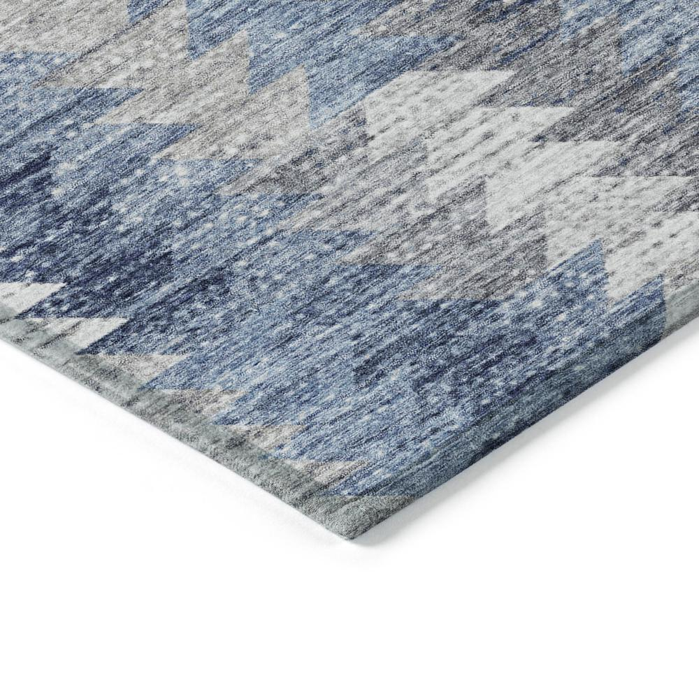 Start2Finish Chantille ACN632 blue 10x14 rug with intricate pattern, soft texture, and decorative design for living room or bedroom.