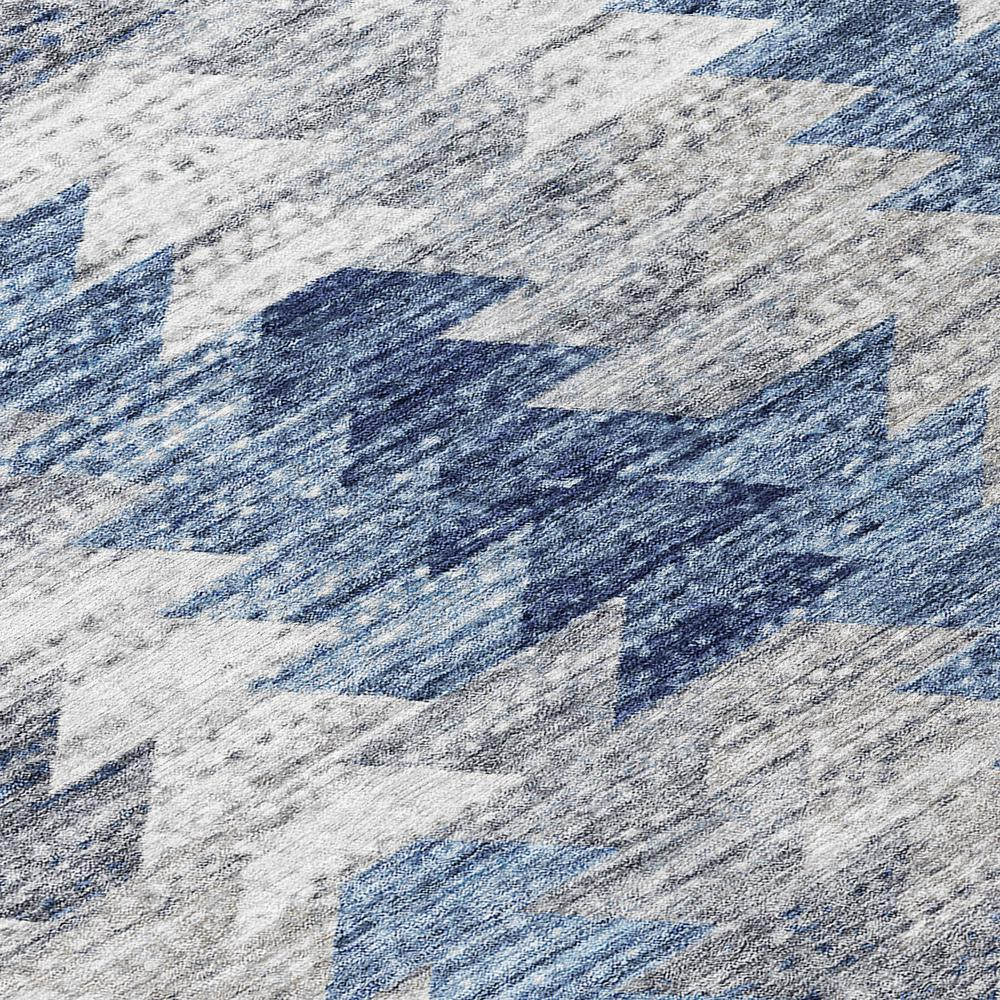 Start2Finish Chantille ACN632 blue rug, 10x14 feet, with intricate pattern and soft texture, perfect for living room or bedroom decor.