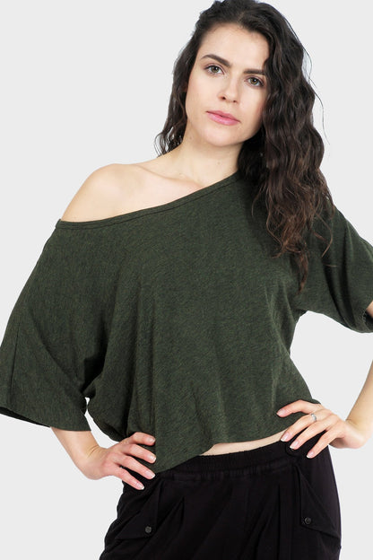 Gold Felix Lumi organic crop top, a stylish tops and blouses piece with a fitted design and soft fabric in natural colors.
