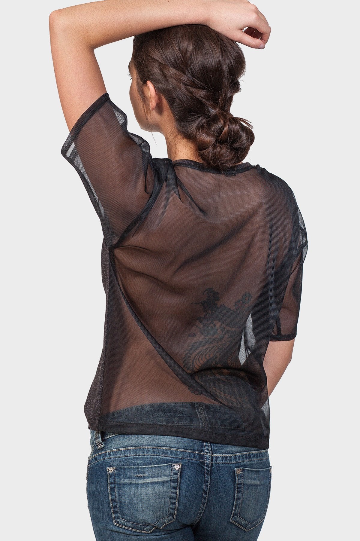 Gold Felix sexy back top, stylish blouse with a revealing back design, perfect for trendy casual or evening wear.