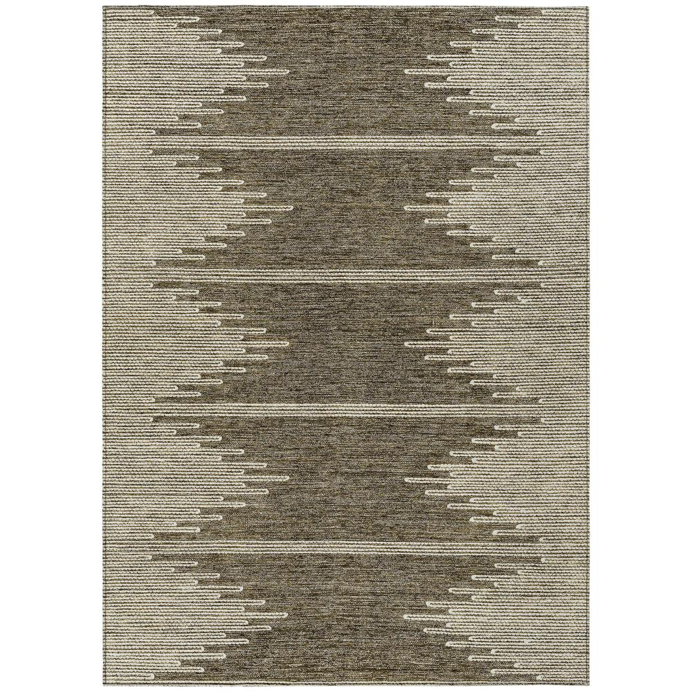 Start2Finish Chantille ACN647 brown 8x10 rug with intricate pattern and soft texture, ideal for living room or bedroom decor.