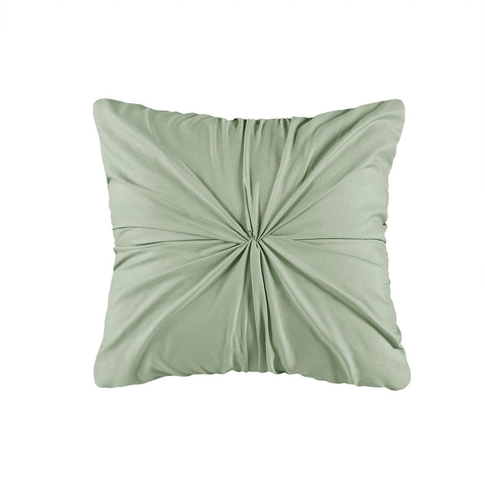 Start2Finish 4-piece seersucker quilt set with matching throw pillow, featuring soft, textured fabric in a stylish bedroom decor.