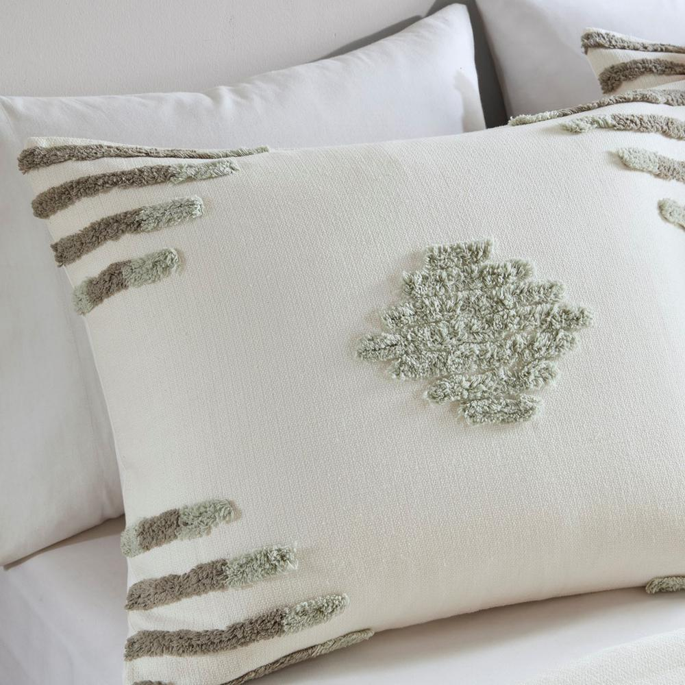 Start2Finish 3-piece cotton blend chenille comforter set featuring soft, textured fabric in a cozy, inviting bedroom arrangement.