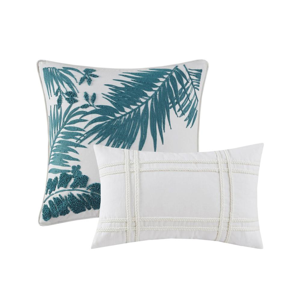 Start2Finish 6-piece oversized cotton comforter set with matching throw pillow, featuring soft, breathable fabric in a cozy bedding display.
