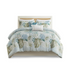 Start2Finish oversized cotton comforter set with matching throw pillow, featuring soft, breathable bedding in neutral tones.