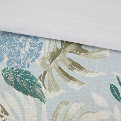 Start2Finish 5-piece cotton duvet cover set with matching throw pillow, featuring soft fabric and stylish design for bedroom decor.