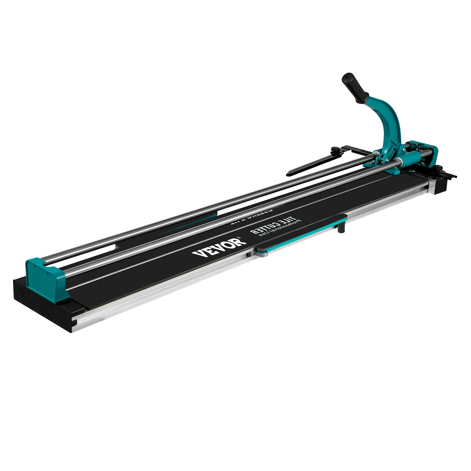 Start2Finish VEVOR manual tile cutter with laser guide, 48-inch ceramic cutting machine for precise tile cutting and handy tools.