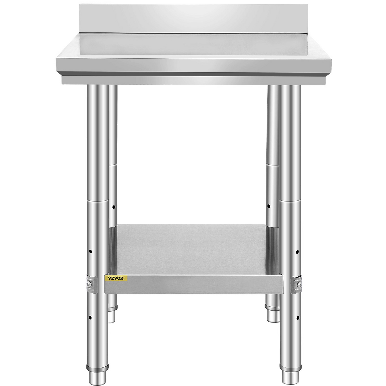Start2Finish stainless steel work table with adjustable height, ideal for commercial kitchens, restaurants, and home food prep.