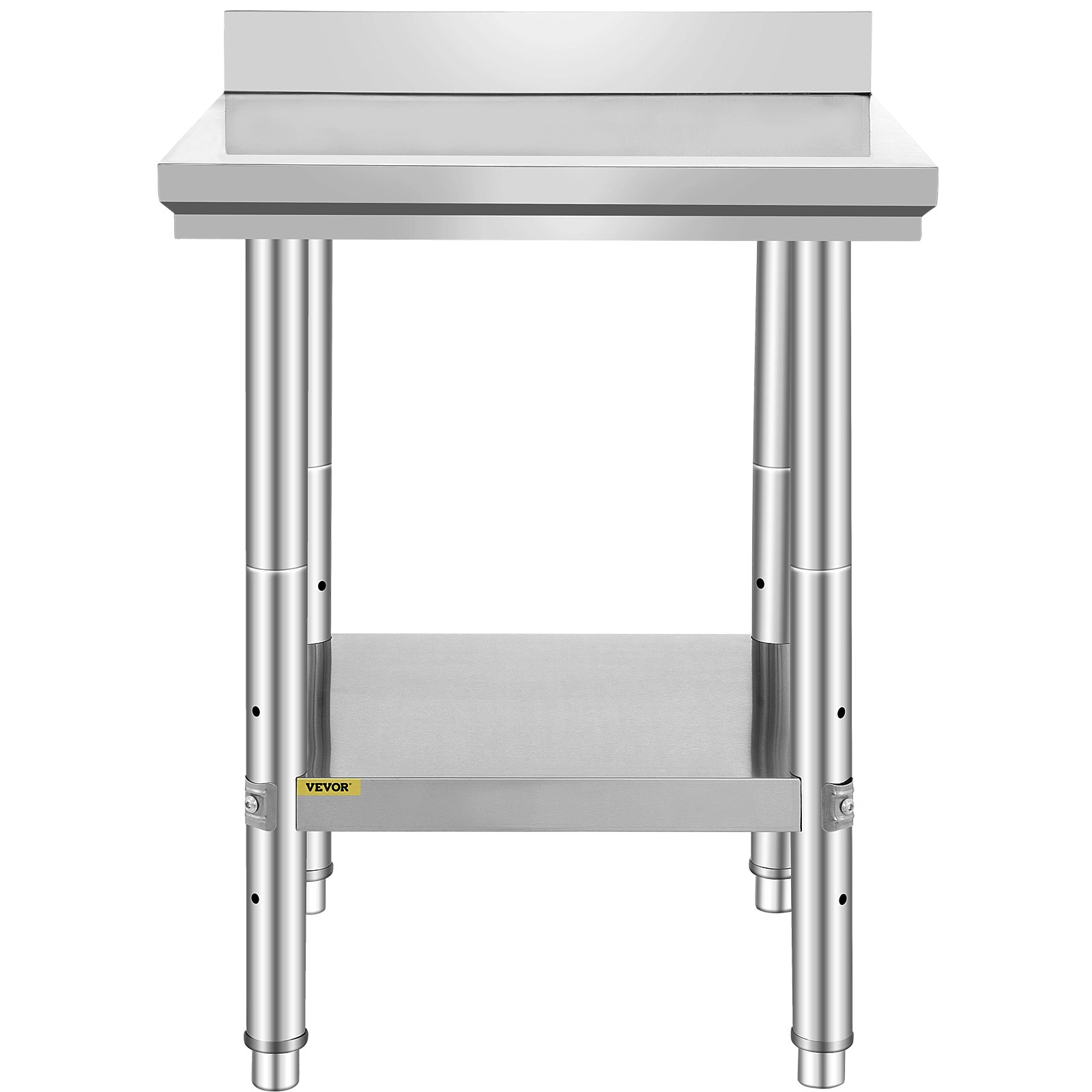 Start2Finish stainless steel work table with adjustable height, ideal for commercial kitchens, restaurants, and home food prep.