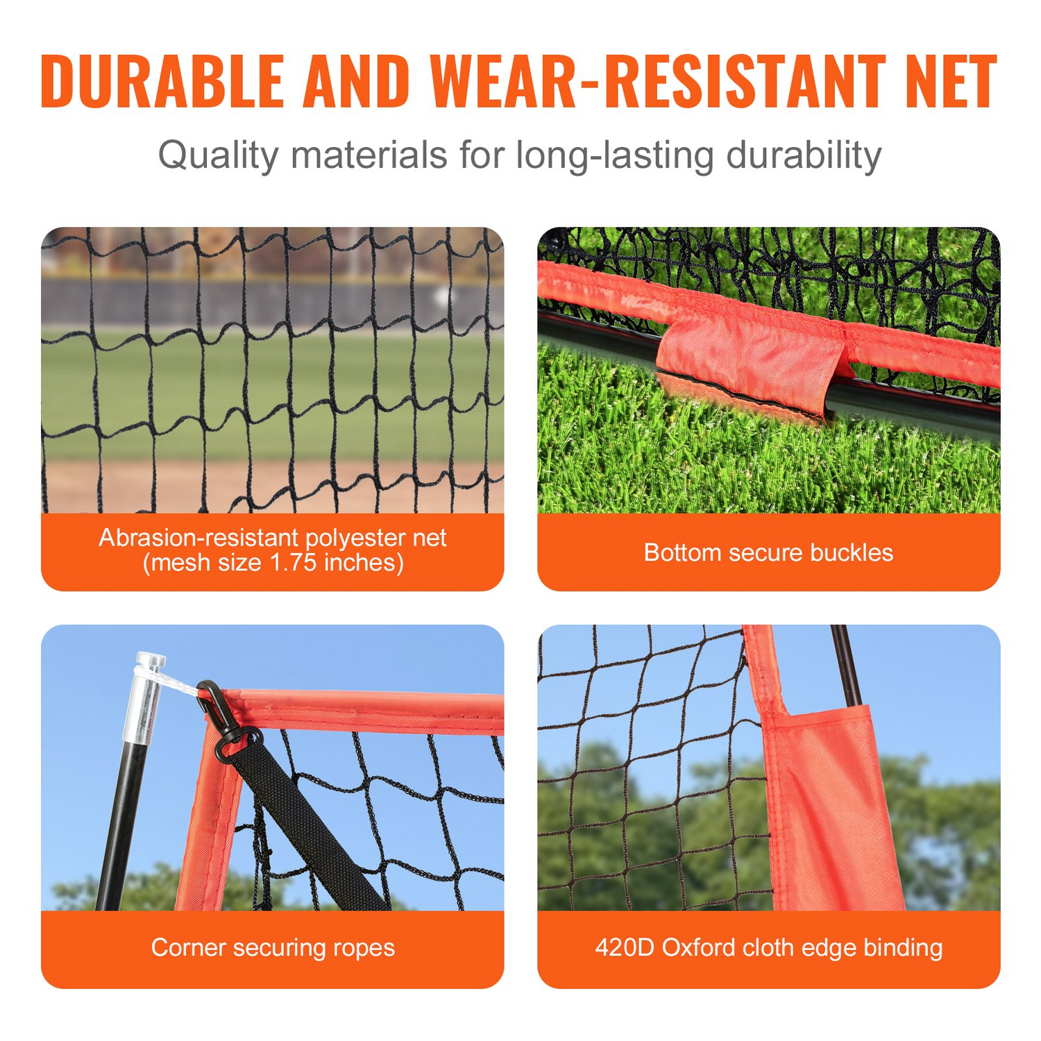 Start2Finish VEVOR 7x7 ft portable baseball practice net with bow frame, strike zone, batting tee, carry bag, and baseball equipment.