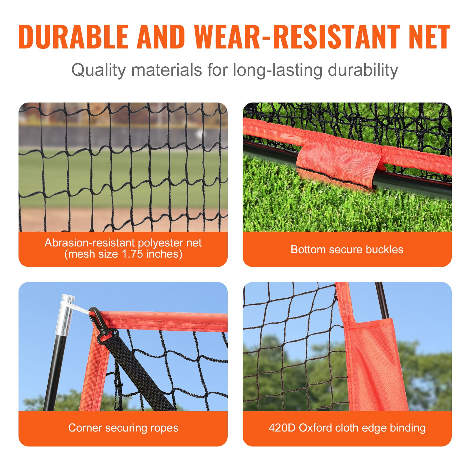 Start2Finish VEVOR 7x7 ft portable baseball practice net with bow frame, strike zone, batting tee, carry bag, and baseball equipment.