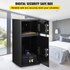 Start2Finish VEVOR large double door steel security safe with digital lock, black, 2.6 cu ft for money, jewelry, and valuables