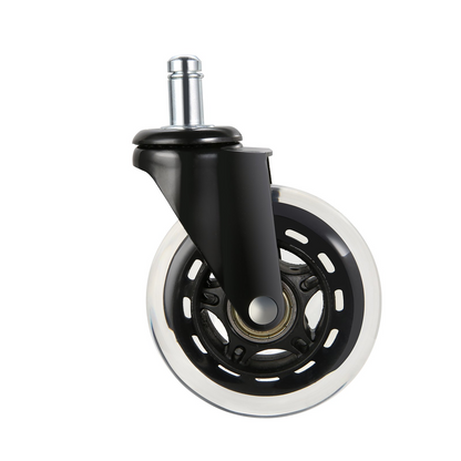 Set of five VEVOR office chair wheels with 3-inch casters, heavy-duty, universal fit for hardwood or carpet floors.