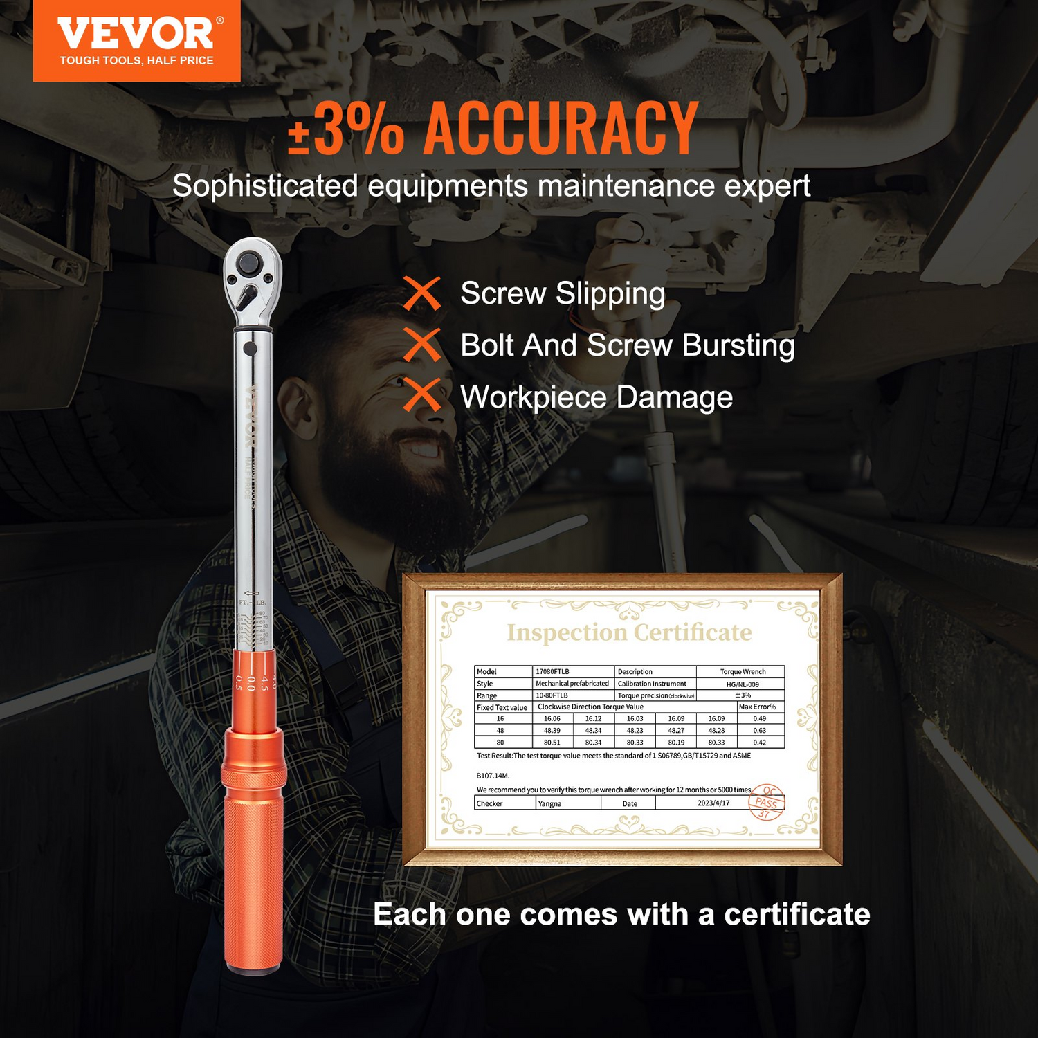 Start2Finish VEVOR 3/8-inch drive click torque wrench set with adjustable dual-range scales, adapters, and extension rod for precise tightening