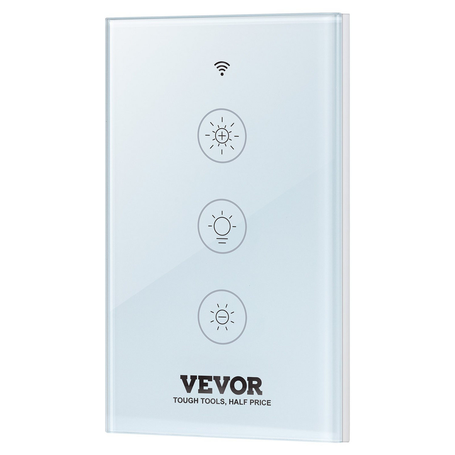 Start2Finish VEVOR WiFi Smart Light Dimmer Switch with touch panel, app control, and voice compatibility for LED dimmable lighting.