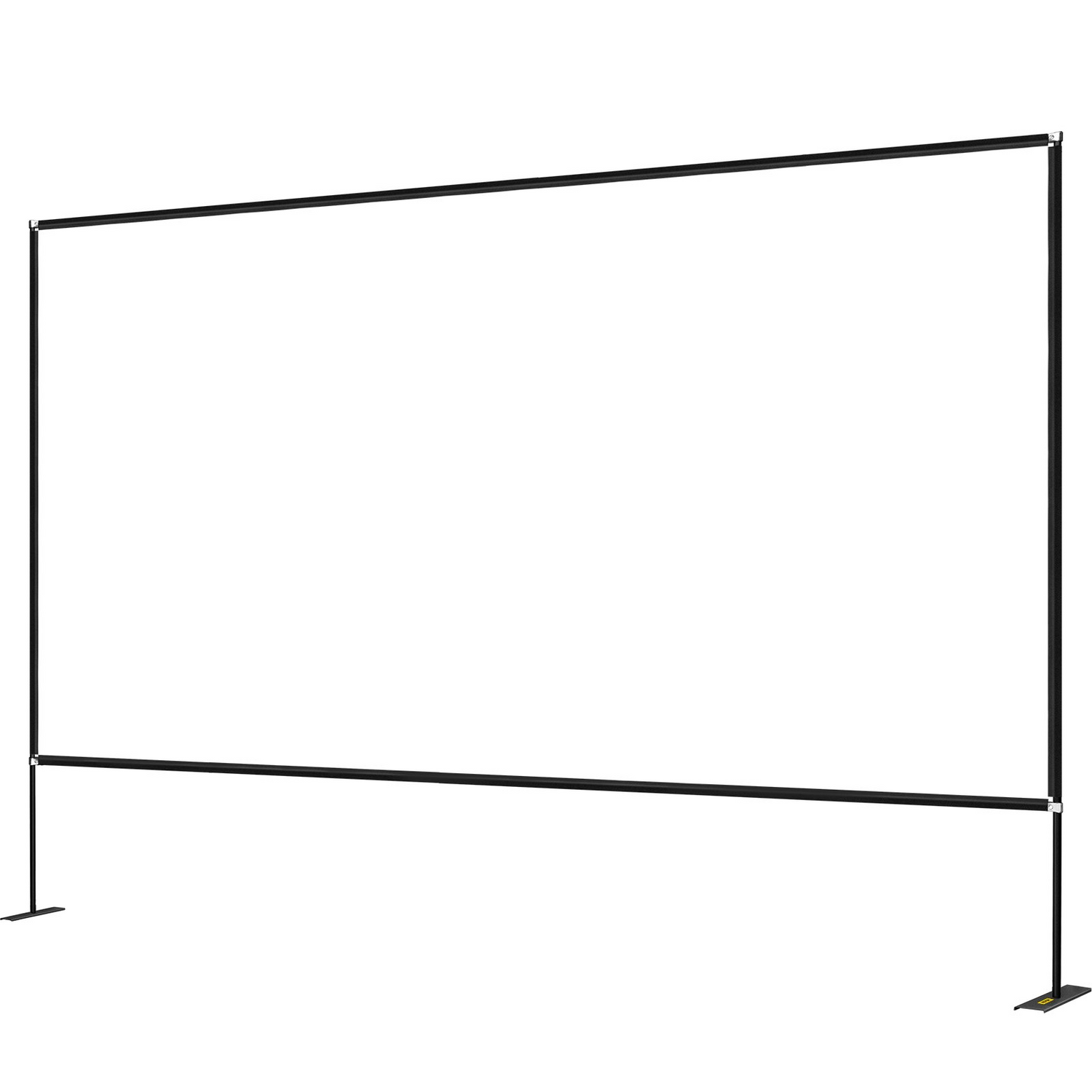 Start2Finish 150-inch portable projector screen with stand, outdoor and indoor use, easy assembly, includes storage bag for home theater.