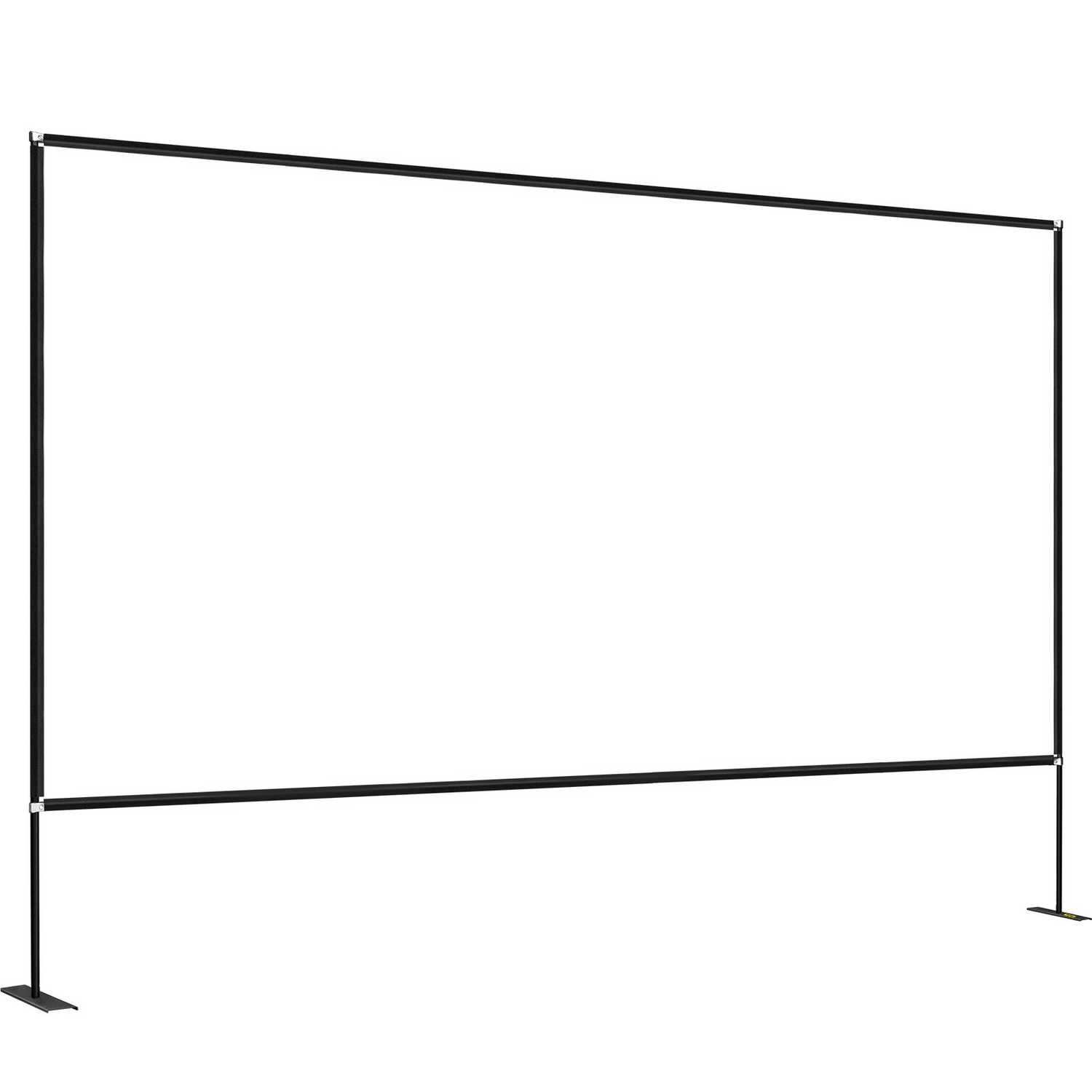 Start2Finish VEVOR 150-inch portable outdoor projector screen with stand, easy assembly, storage bag, ideal for home theater and outdoor use.