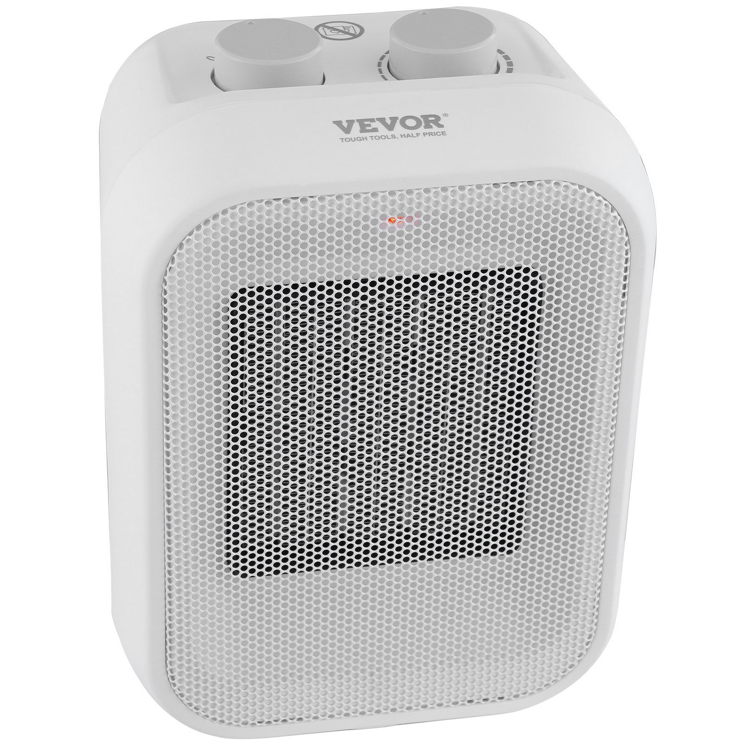 Start2Finish VEVOR portable electric space heater with thermostat, 1000W/1500W ceramic heater fan, compact indoor use for office or desk