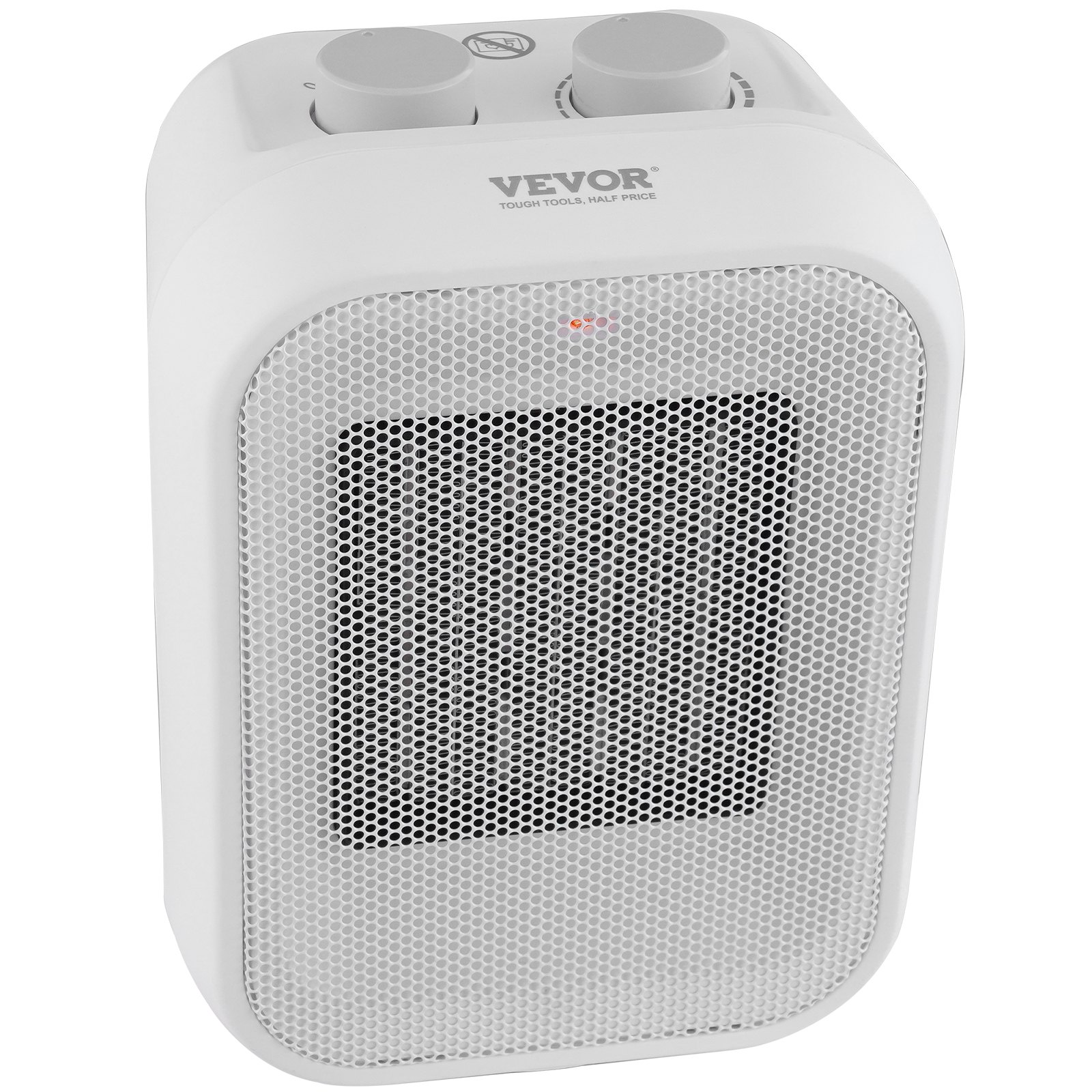 Start2Finish VEVOR portable electric space heater with thermostat, 1000W/1500W ceramic heater fan, compact indoor use for office or desk